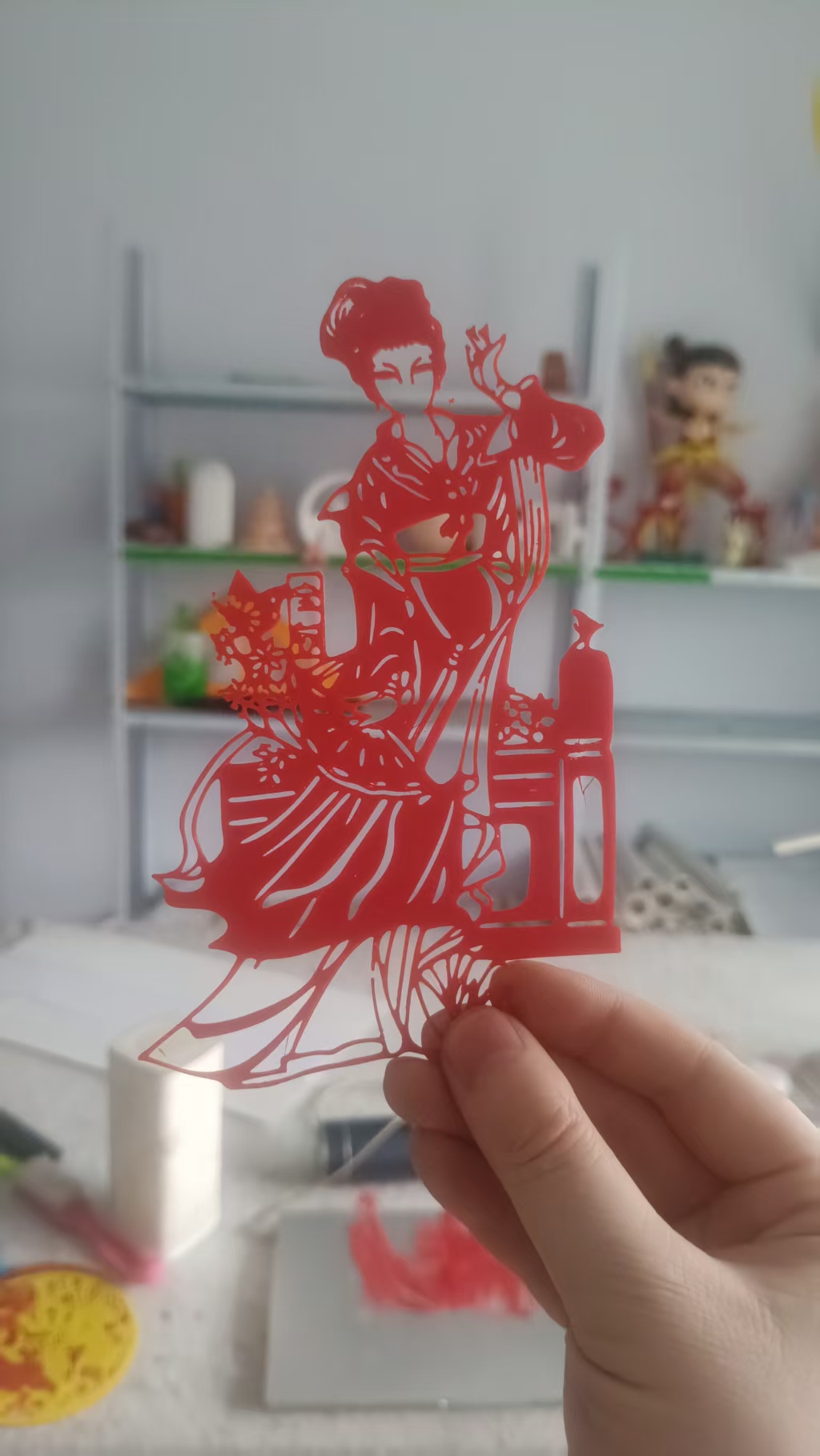 Miniatura 2 do modelo 3D 金陵十二钗剪纸窗花