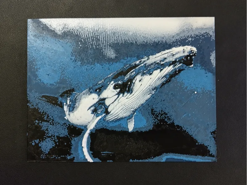 HueForge Humpback Whale