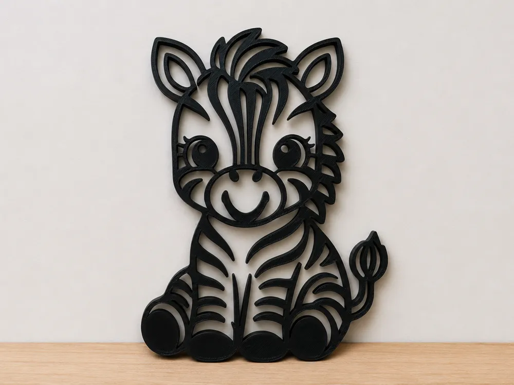 Soporte: Zebra Wall Decoration. Referencia del modelo original.