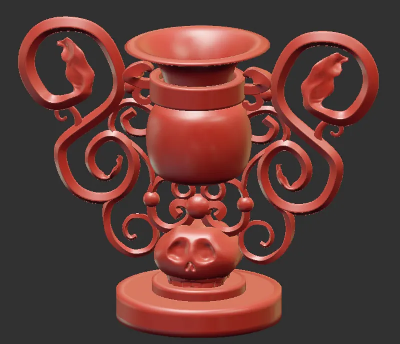 Skull Vase v1