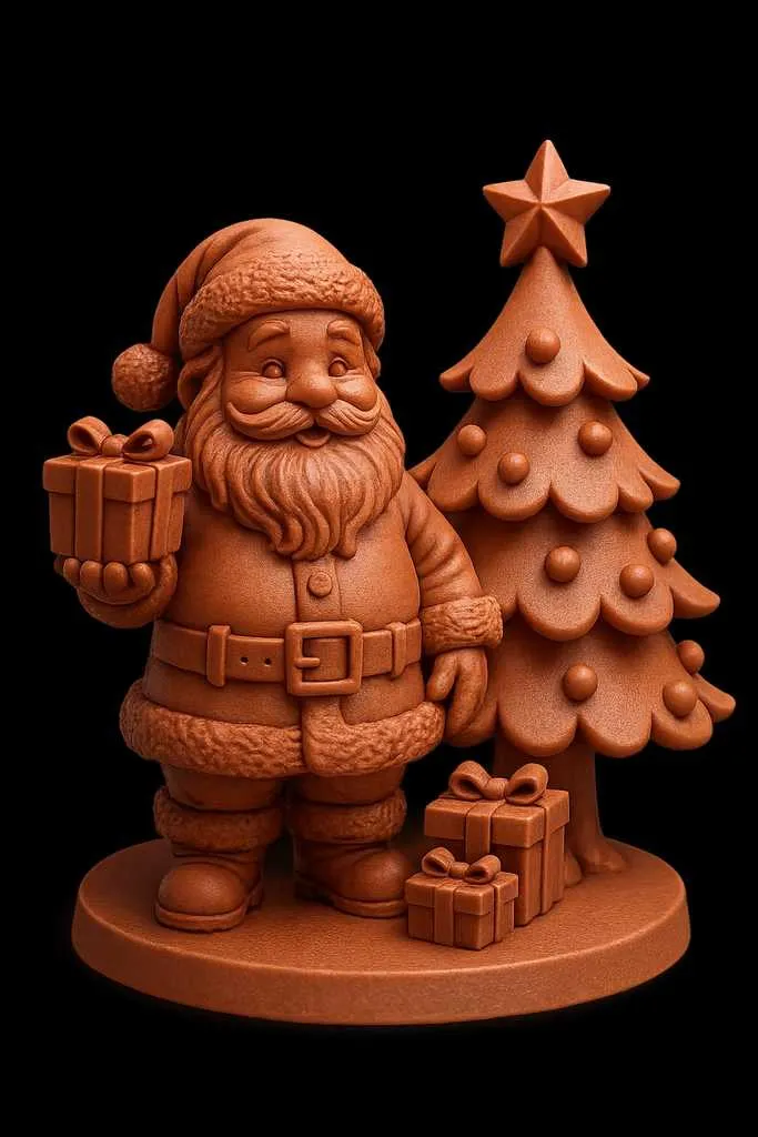  Babbo Natale con Albero e Regali (SANTA CLAUS)