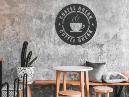 2D wall art coffee break
