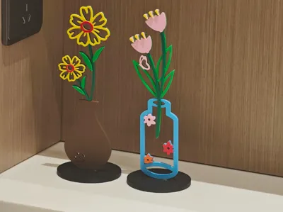 2D vase (model on the right in the illustration)
