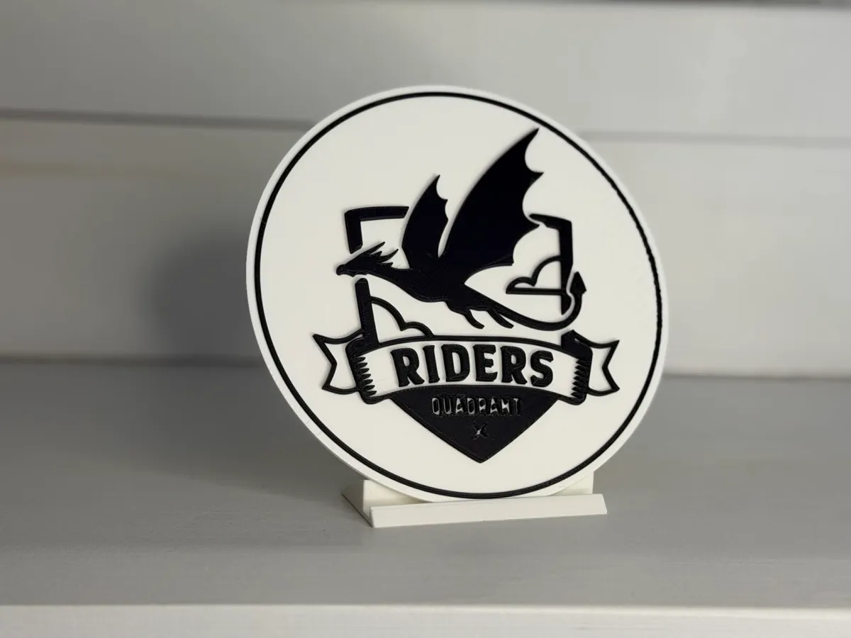 Quadron Sign Rider Quadrant Sign - Free 3D Print Model - MakerWorld