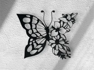 Butterfly in Bloom Wall Decoration