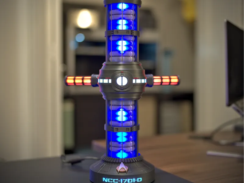Star Trek Enterprise D Warp Core (v3) 16" for LEDs