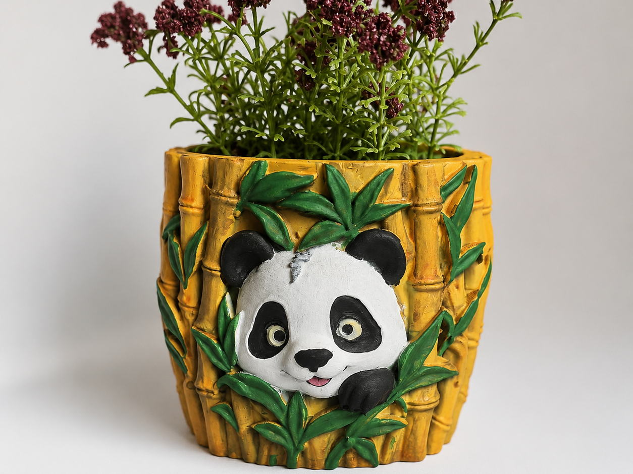 Panda planter pot