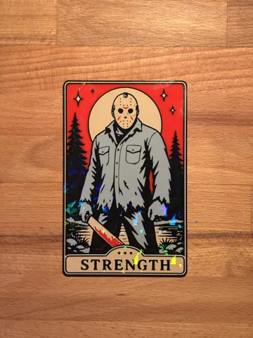 Cuadro decorativo en 3D: Jason Tarot Card Wall Art | Strength Card — vista de referencia 4
