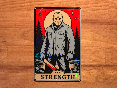 Cuadro decorativo en 3D: Jason Tarot Card Wall Art | Strength Card — referencia de MakerWorld