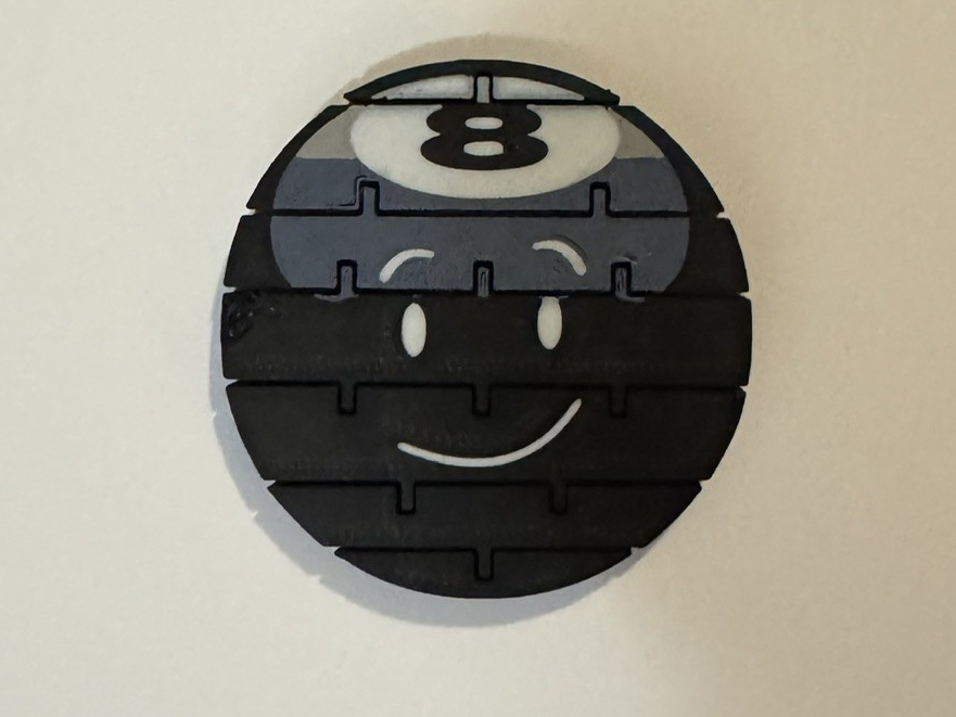8 Ball Flexi Toy from Battle for Dream Island BFDI