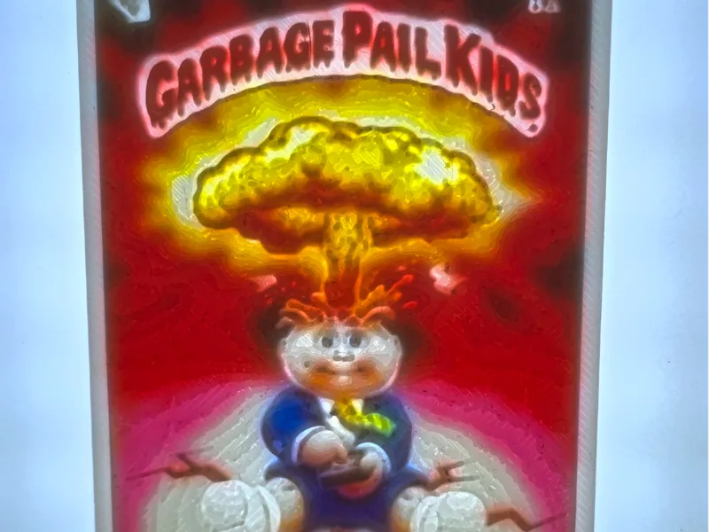 Garbage Pail Kids - Adam Bomb CYMK Lithophane