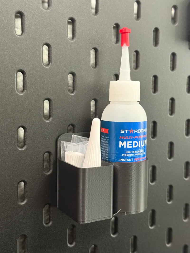 Ikea Skadis Mount for CA glue/superglue