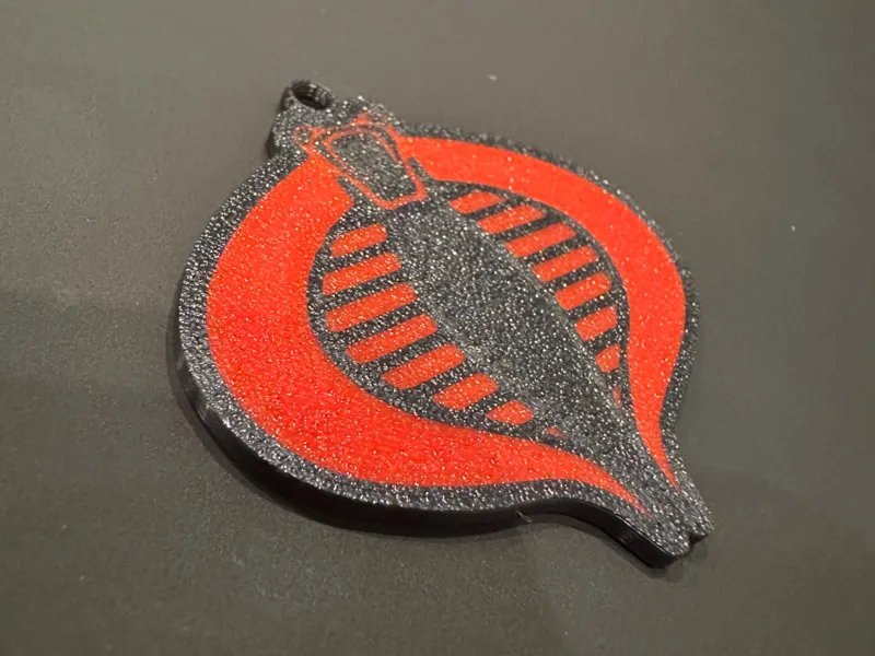 GI Joe Cobra Logo double sided keychain (Remix)