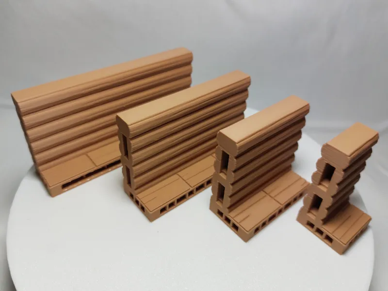 Modular Wooden OUTER Walls for DnD (OPENLOCK P1)