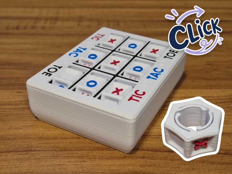 Click Tic Tac Toe Fidget Toy
