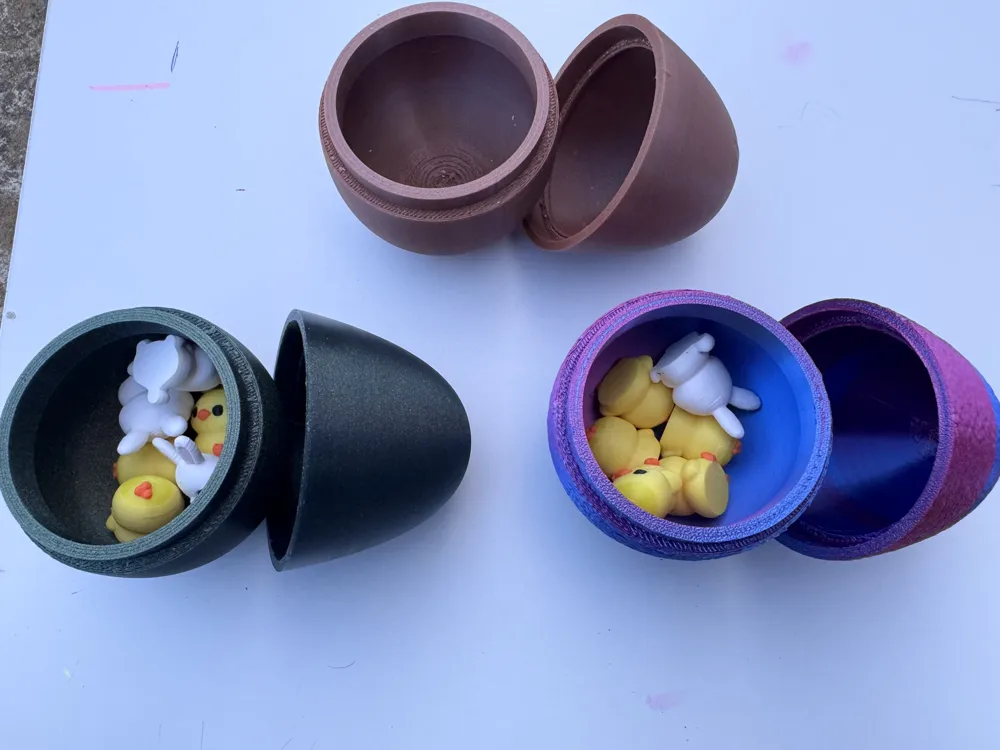 Easter Egg – Hollow Gift Container - Free 3D Print Model - MakerWorld