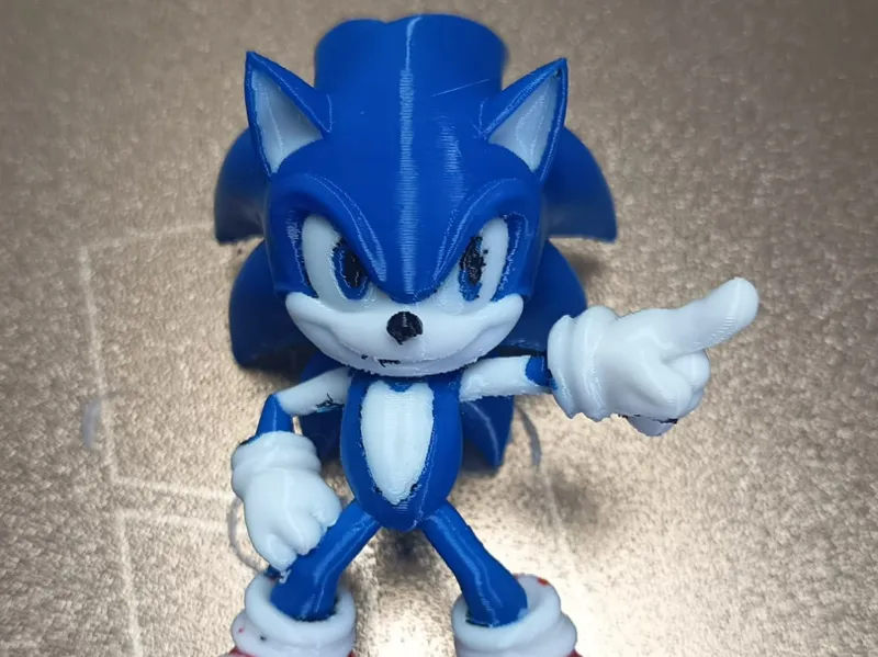 sonic 4 colores impreso con p2s en petg