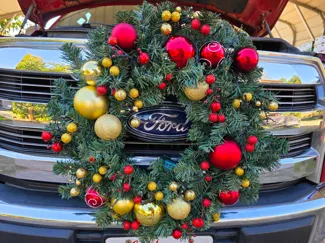2017 F-150 Christmas Wreath Hood Mount