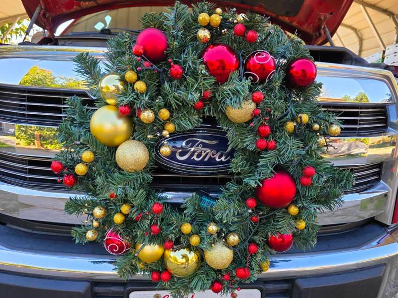 2017 F-150 Christmas Wreath Hood Mount