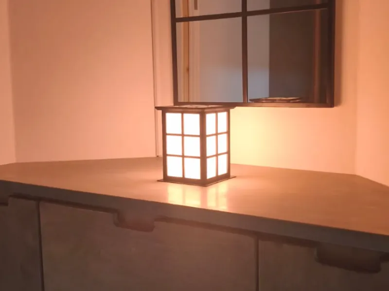 Minimalistische eingelassene Lampe