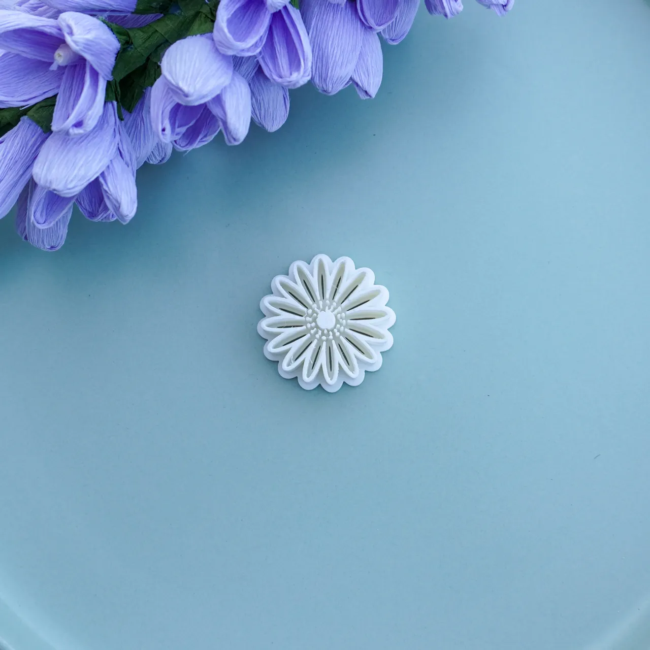 Polymer Clay Cutter Imprint For Earrings Flower view 3