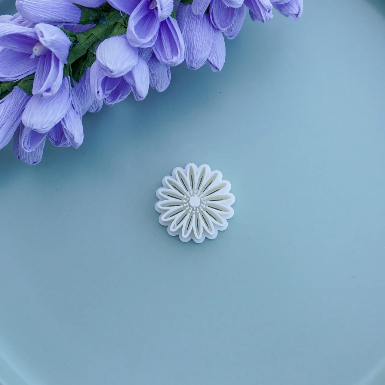 Polymer Clay Cutter Imprint For Earrings Flower view 2