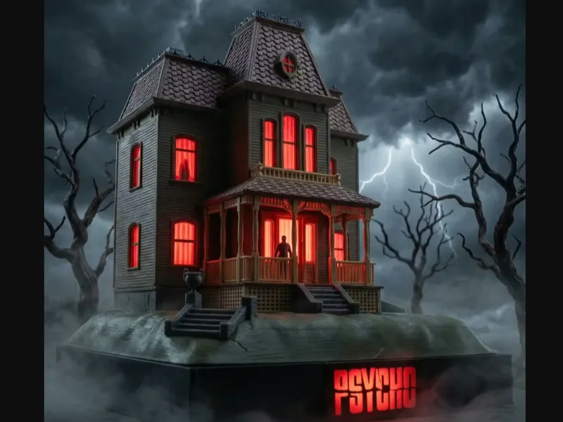 Bates House LightBox (Psycho) scale 1:87