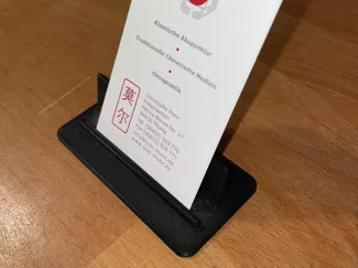 Schlichter Visitenkartenständer, klein