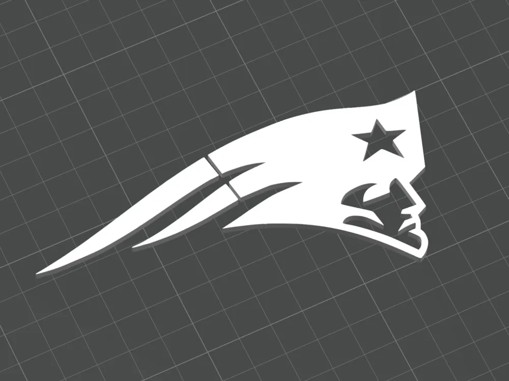 New England Patriots Football Team Logo - No Text by Solewave MakerWorld: Download Free 3D Models for Free Printable New England Patriots Logo