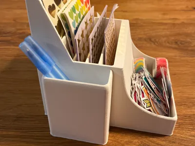 Stickervel + Pennen organizer