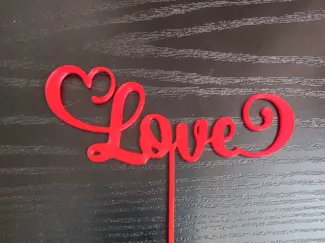 Love (6 variants) - cake/flower topper 