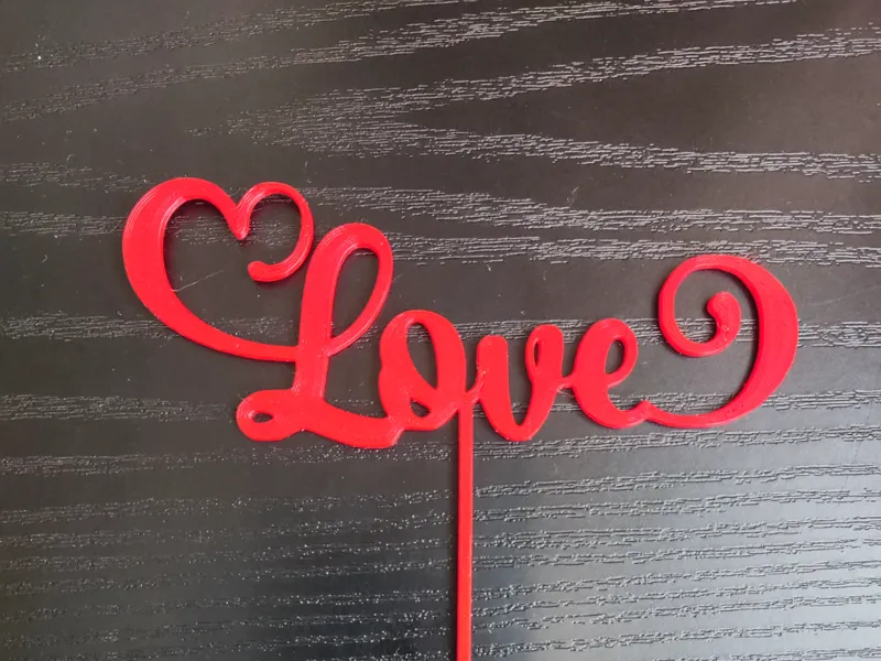 Love (6 variants) - cake/flower topper 