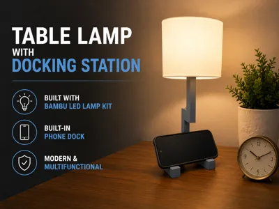 Table Lamp with Docking Station