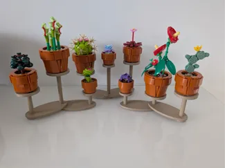LEGOs 10329 Icons Tiny Plants display stand