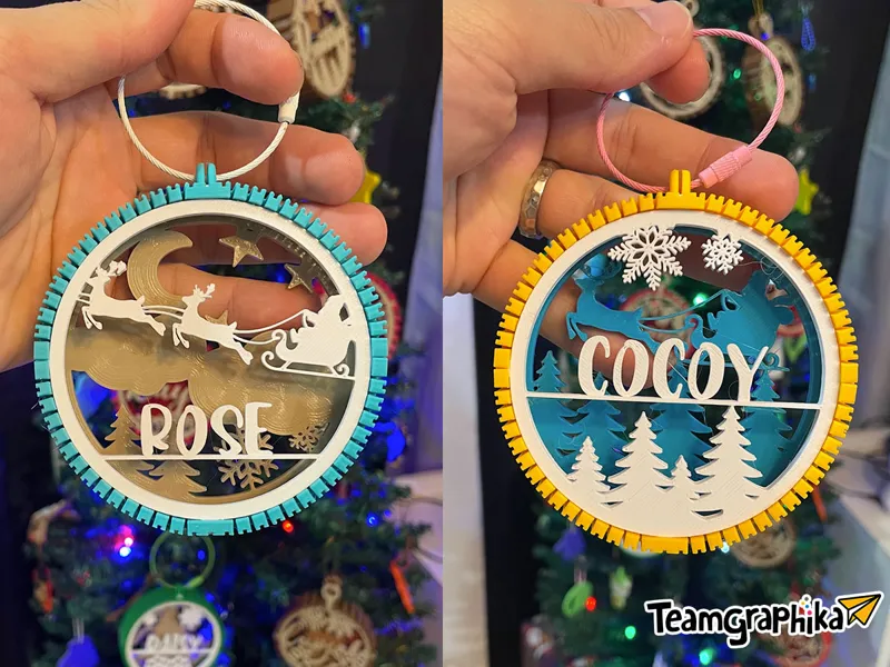 Editable Modular Christmas Tree Ornament