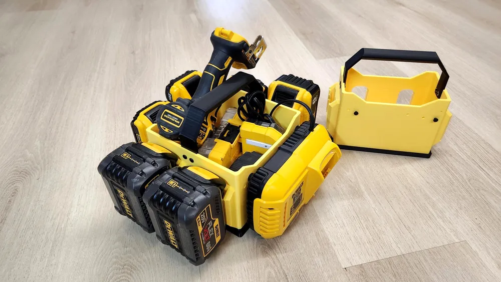 Boxtool DeWalt boxtool 4 Batteries + Charger - Free 3D Print Model - MakerWorld