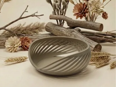 Boho Bowl - Modern Spiral Woven Decorative Bowl