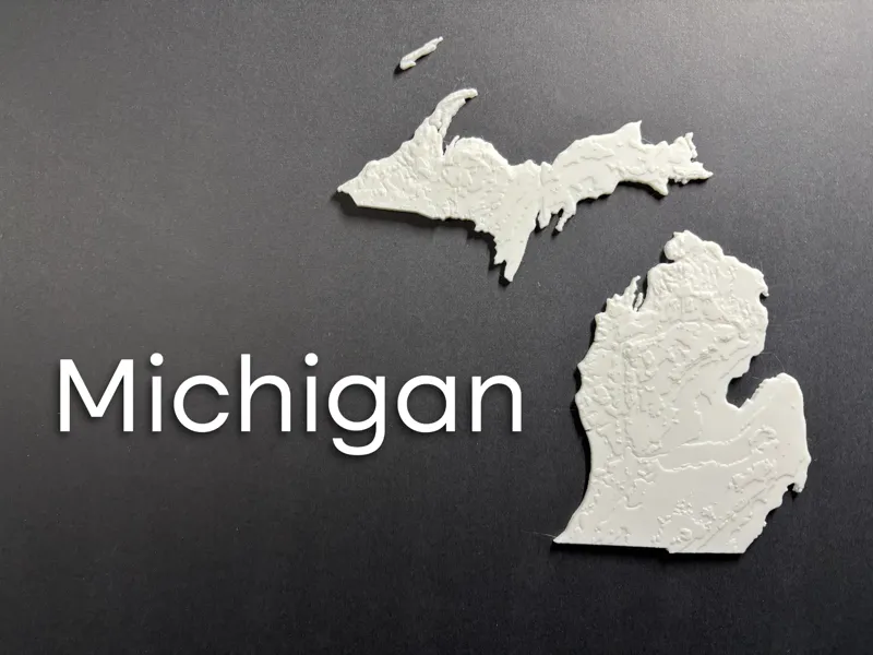State of Michigan terrain