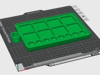 Paint Palette With Thumb Loop