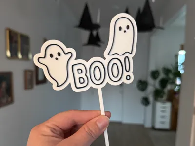 Ghost Cake Topper & Cupcake Toppers