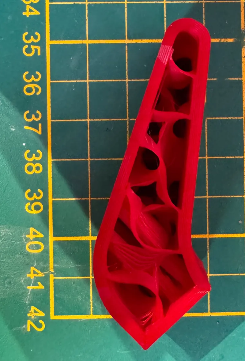 3D Coat Hook with Design and Visible Infill