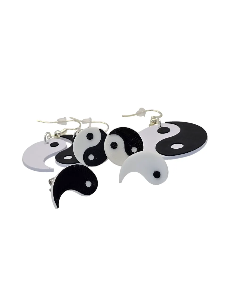 Ying Yang Earrings, Keychains and Bookmarks view 2