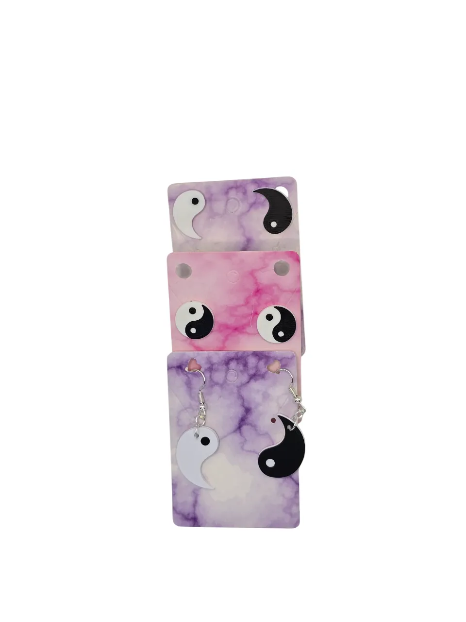 Ying Yang Earrings, Keychains and Bookmarks view 3