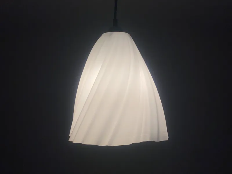 Pendant swirl lamp - Vase mode