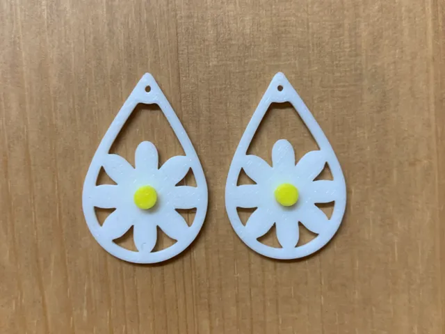 Flower earrings