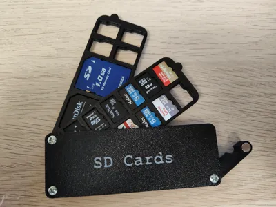 SD microSD card storage box - customizable