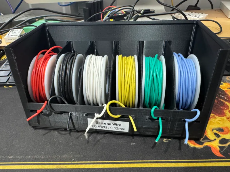 Wire Spool holder x6  - Gridfinity