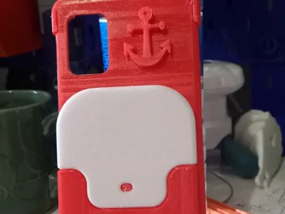 Samsung A31 Phone Case with Wallet and Anchor