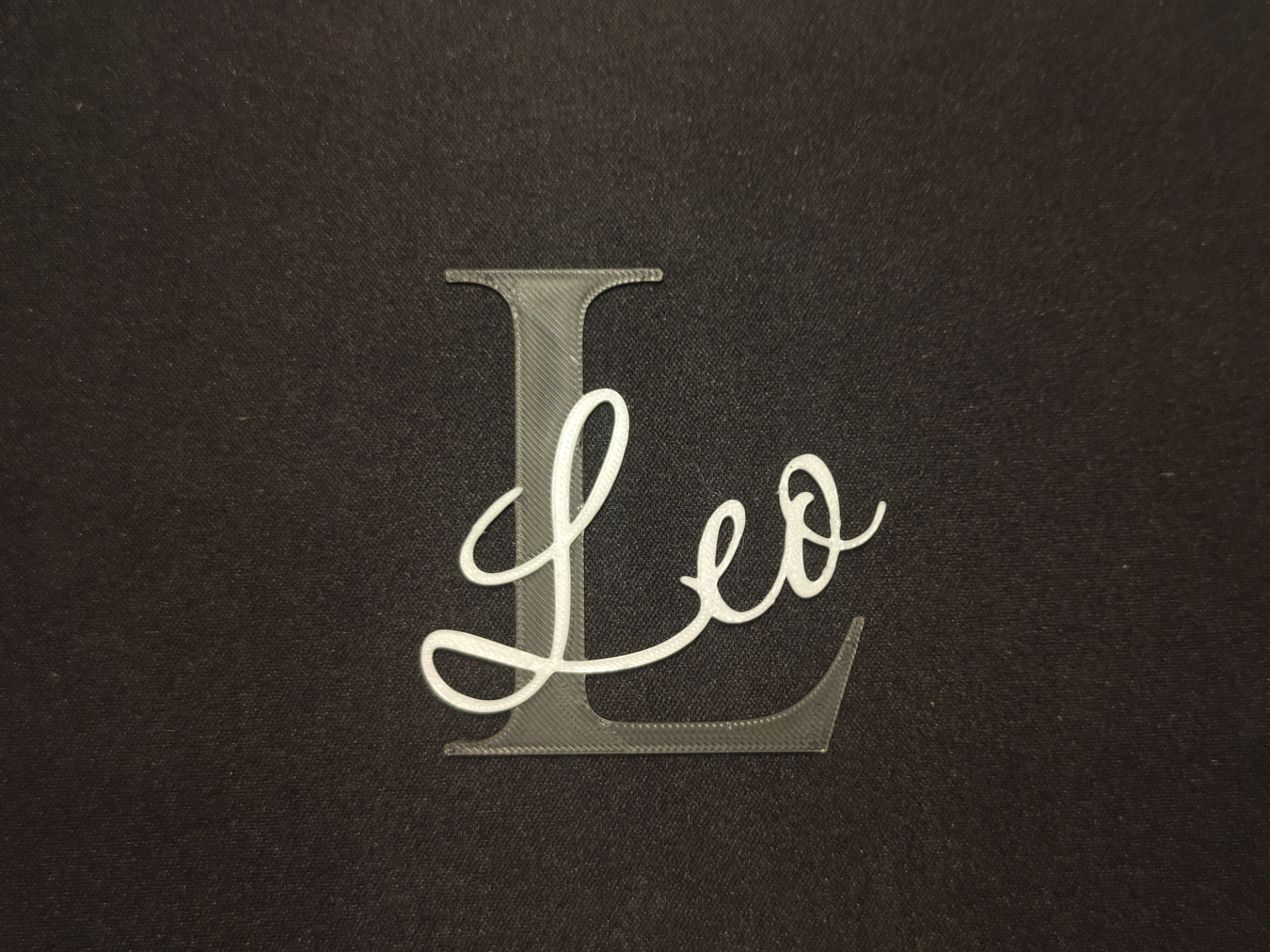 Door Name, Door Sign "Leo" – 2-Color, 6mm Thick