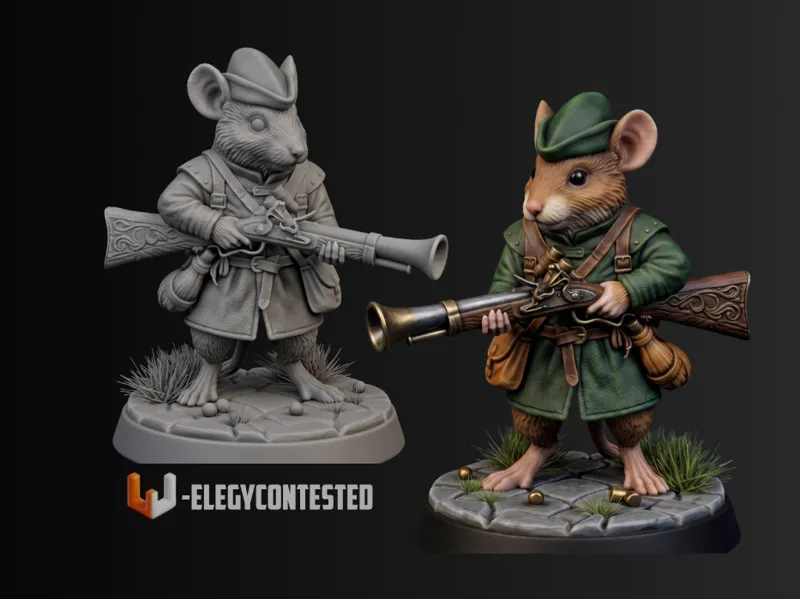 DnD Ready - Ranger Mice (35mm)